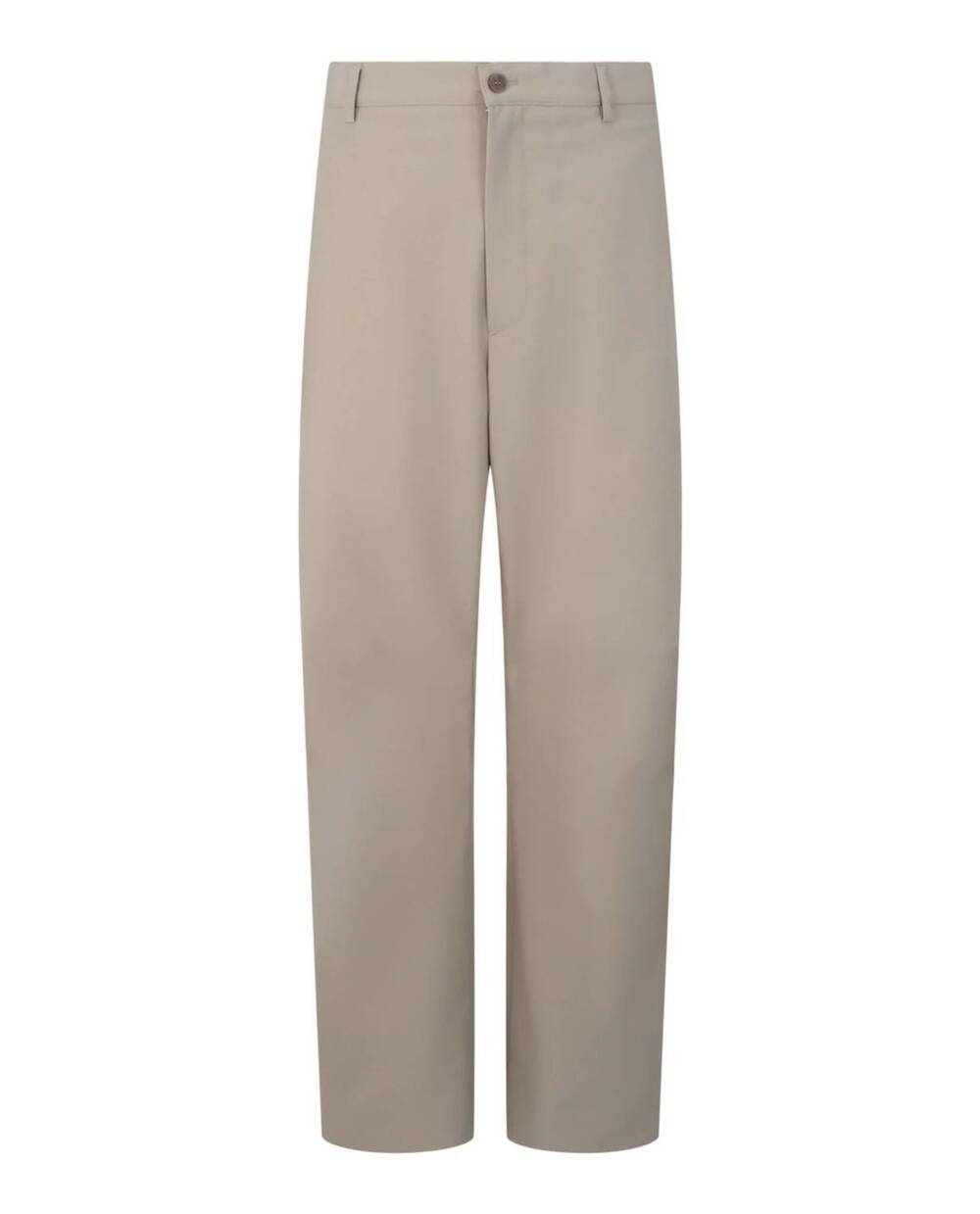 NEW SALVATORE FERRAGAMO men's wide leg trousers in beige
